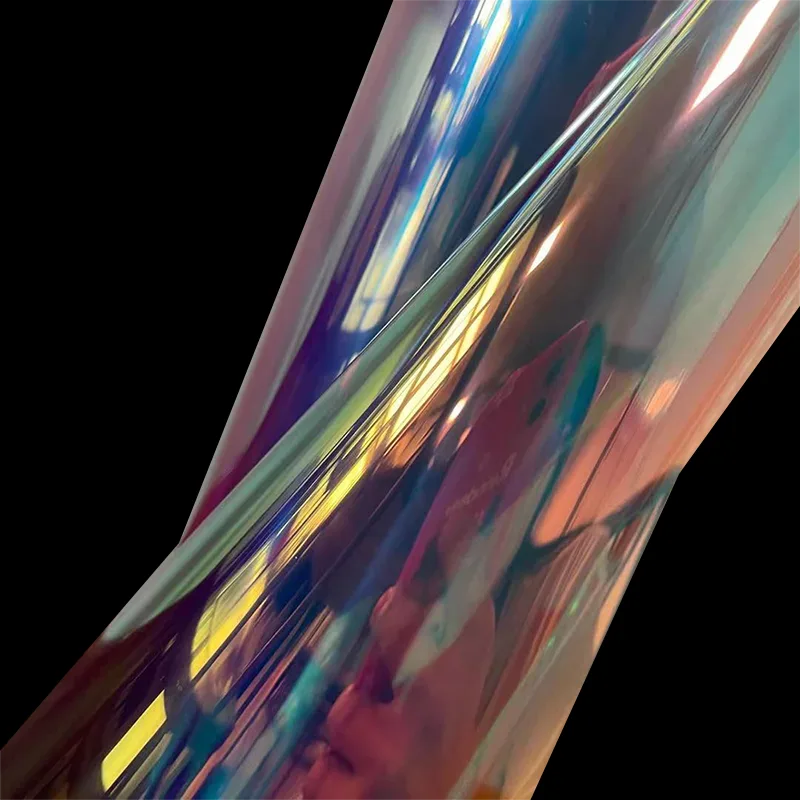 Película de arcoiris azul de lujo